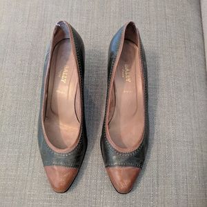 Vintage Bally Cap Toe 2" Heels